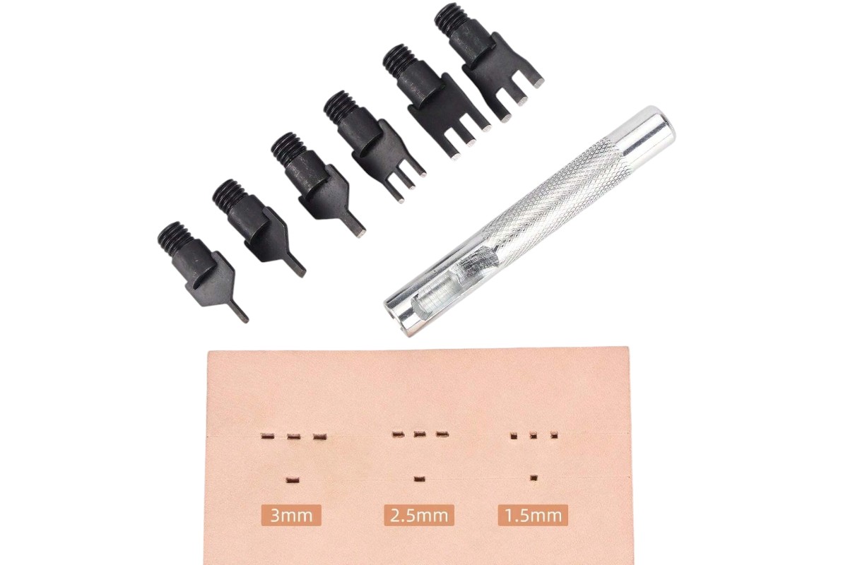 Multi-size Prong Punch Tool for Leather Craft