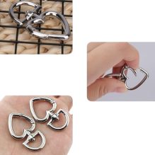 Heart-Shaped Metal Clasp - Durable and High-Quality