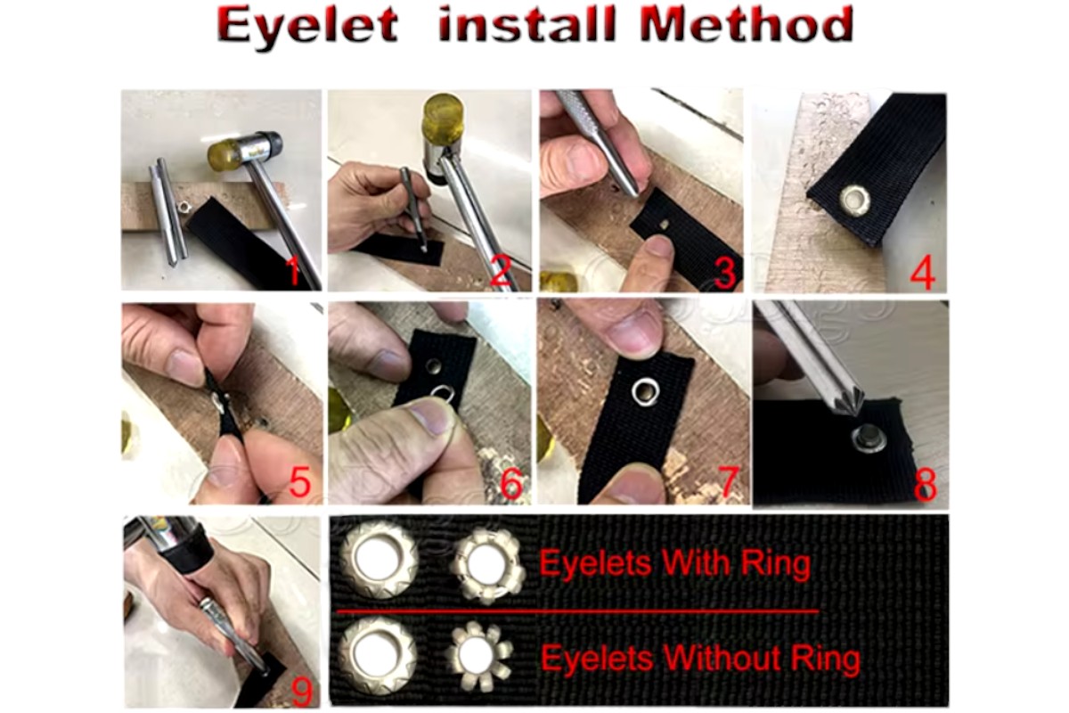 Flower-Shaped Eyelet Setter for Leather - Image 4