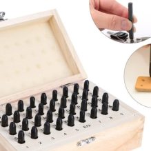 Letter and Number Stamping Tool Kit, 36 Pieces Punch Set with Wooden Box (8mm)