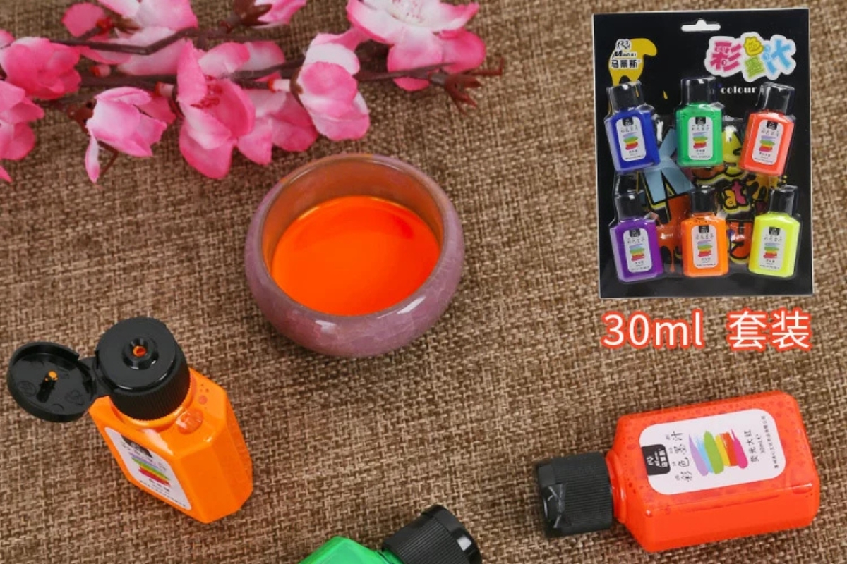 Liquid Watercolors - 6-Color Set (30ml Each Bottle) - Image 4