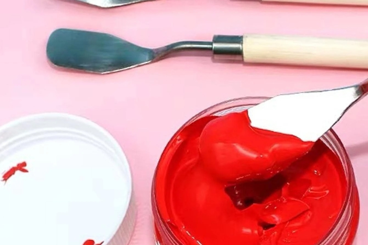 Wooden Palette Knife Set for Painting and Mixing - 5 Pieces - Image 3