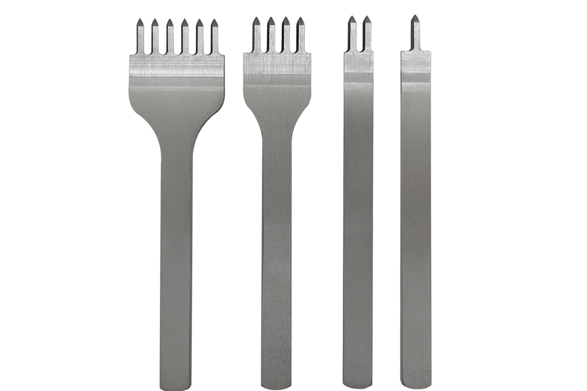 Leather Stitching Groover Set - 4 Pieces (6mm) - Made in Germany