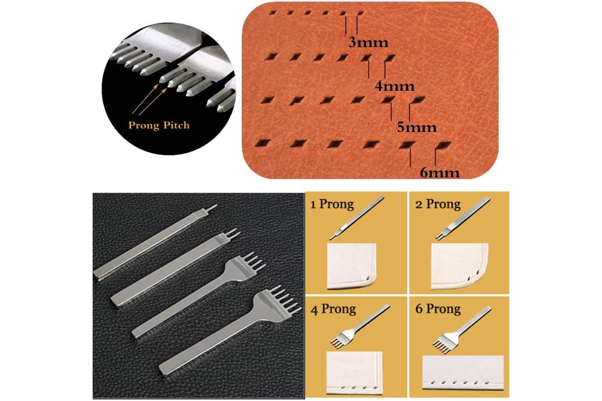 Leather Stitching Groover Set - 4 Pieces (6mm) - Made in Germany - Image 4