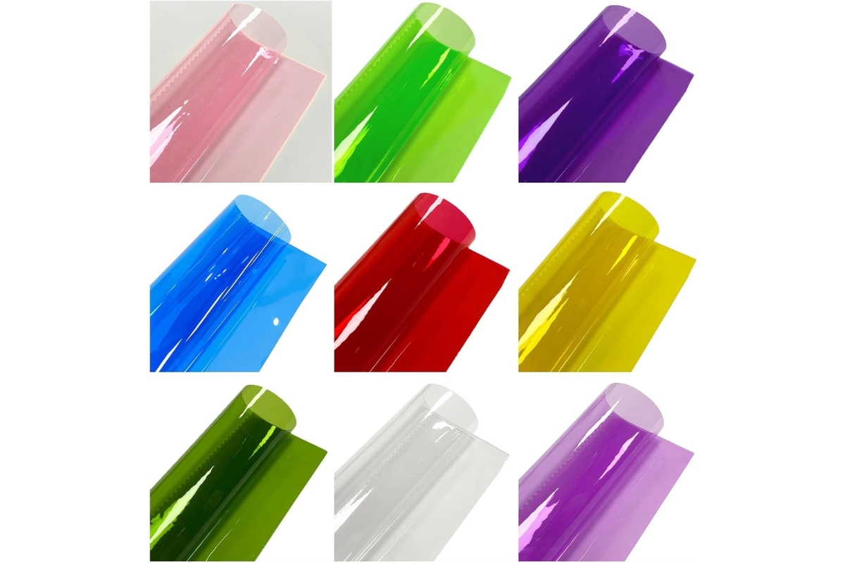 High-Quality Transparent Colored Faux Leather for Crafts and Creative Designs - Image 4
