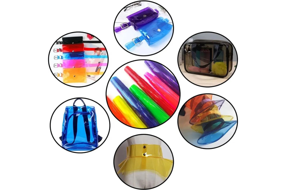 High-Quality Transparent Colored Faux Leather for Crafts and Creative Designs - Image 3