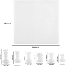 Silicone Chessboard and Chess Pieces Mold for Resin Casting