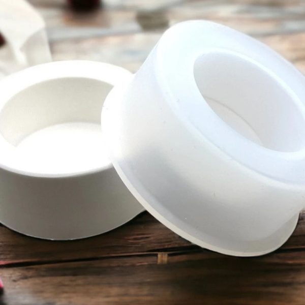 Simple Round Tealight Holder Silicone Mold