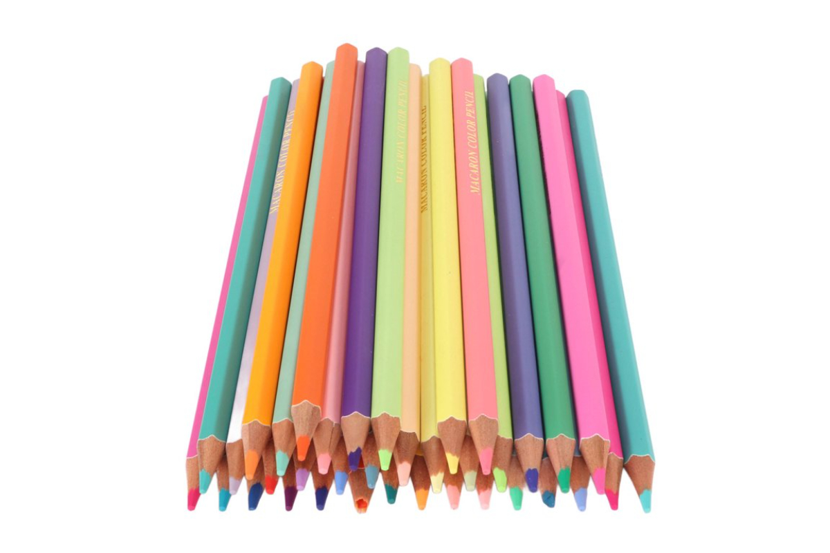 Pastel Colored Wooden Pencil Set - Perfect for Artists and Hobbyists - Image 3