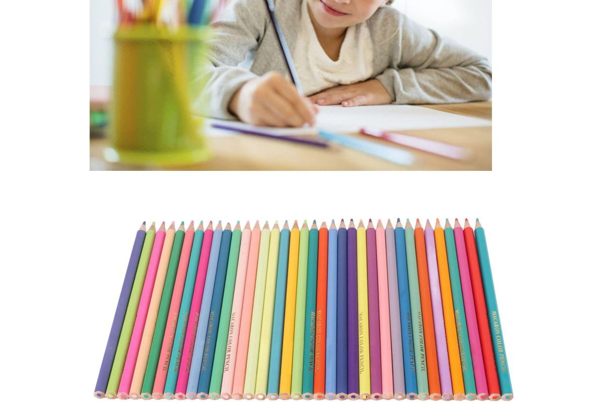 Pastel Colored Wooden Pencil Set - Perfect for Artists and Hobbyists