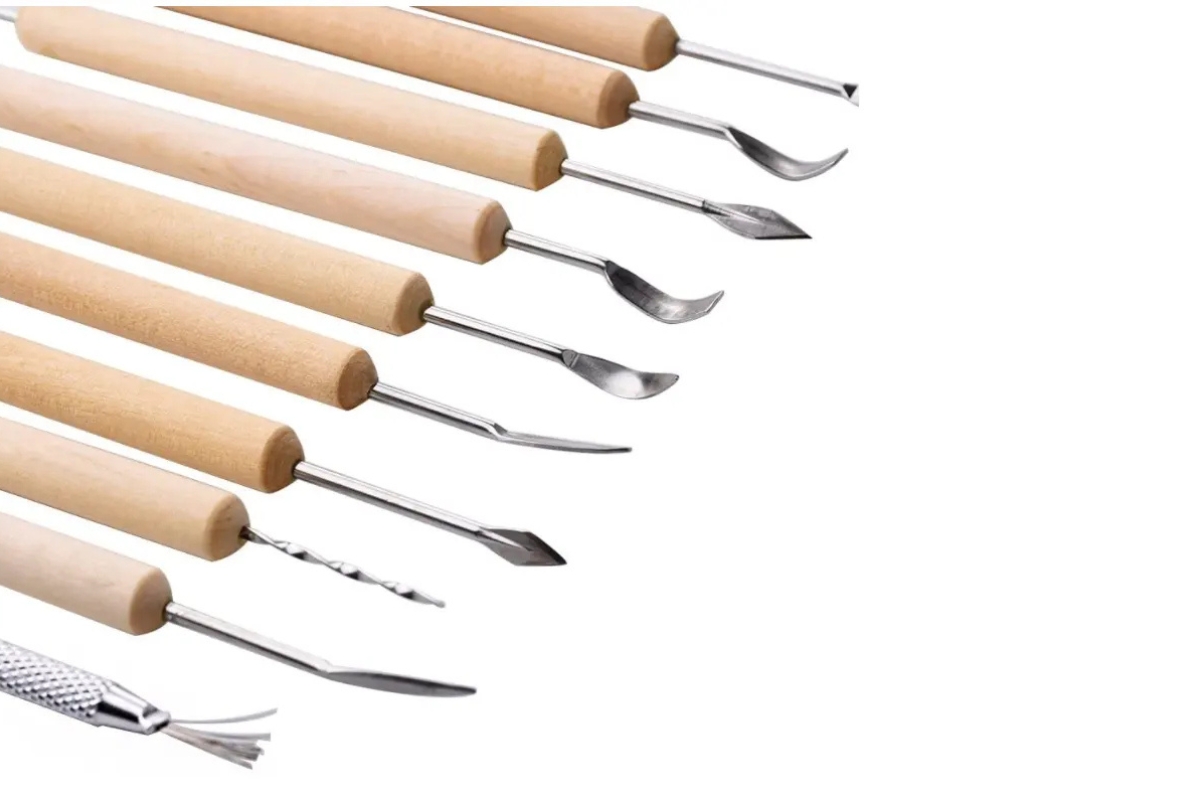 Clay Sculpting and Pottery Tool Set - 12 Pieces Versatile Kit - Image 4