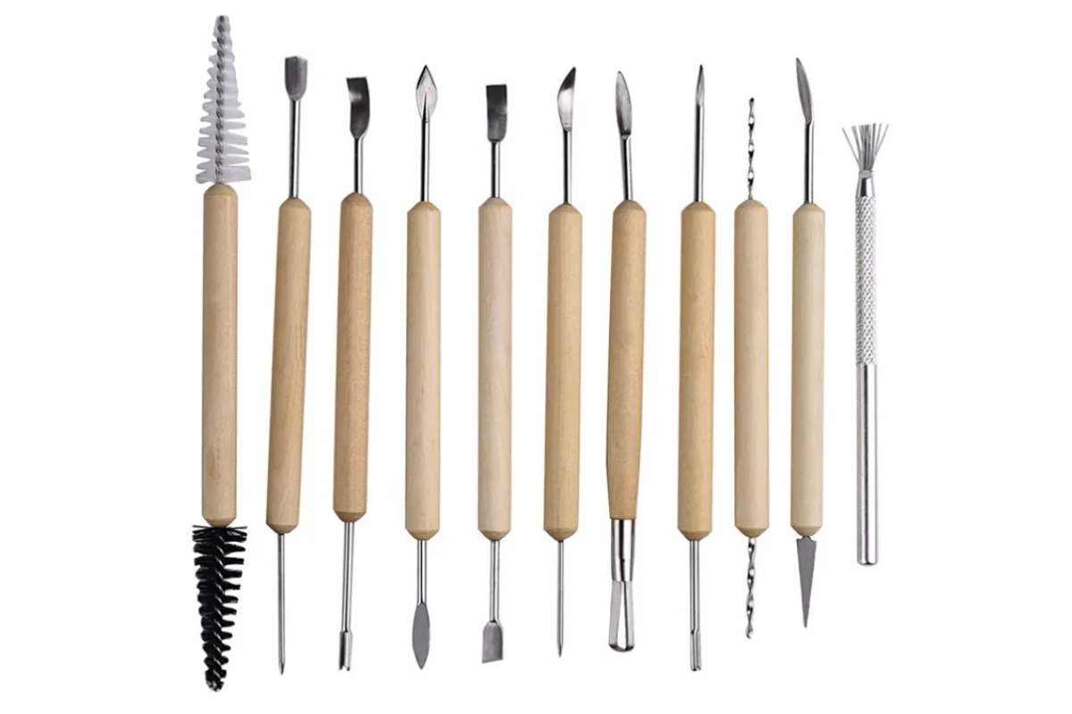 Clay Sculpting and Pottery Tool Set - 12 Pieces Versatile Kit