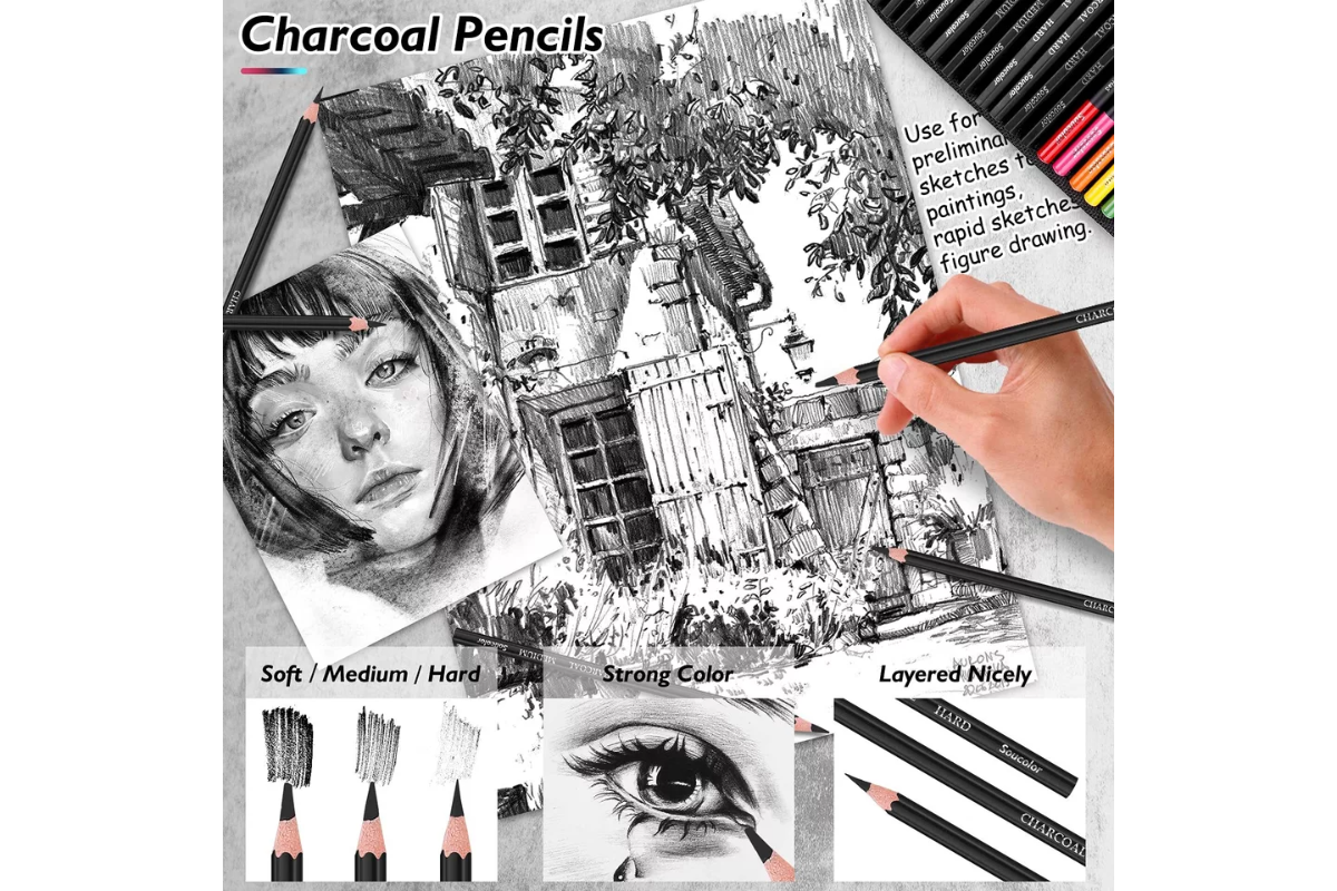 Creative Art and Drawing Kit - 73 Pieces - Image 5