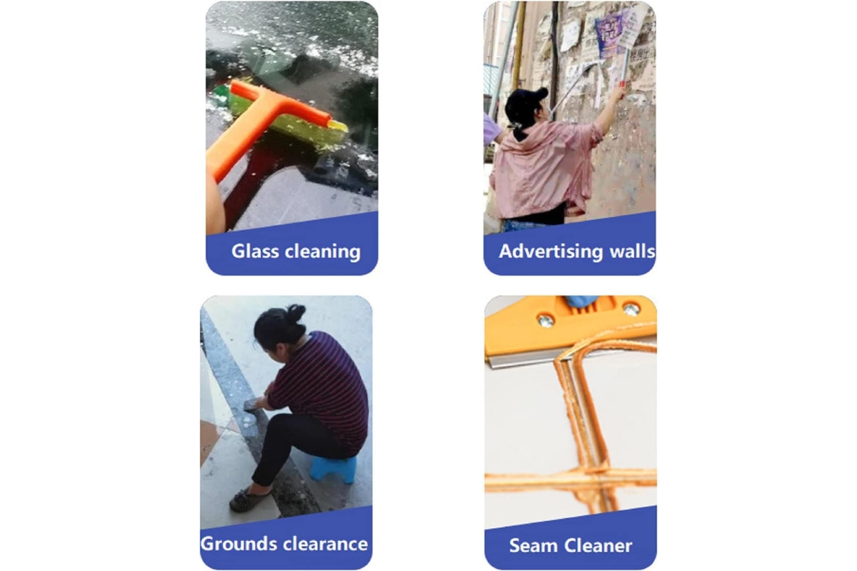 Multi-Purpose Glass Scraper with 5 Spare Blades - Image 4