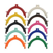 Plastic Purse Frame - Round or Semi-Circle Shape, 8.5cm
