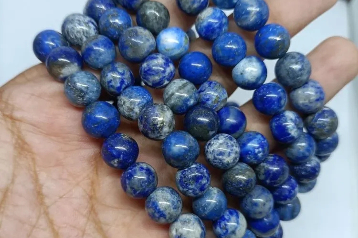 Healing Lapis Lazuli Round Loose Beads - Image 3