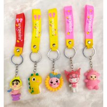 Cartoon Keychain with Vibrant Colors and Fun Character Designs