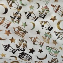 Decorative Handcrafted Fabrics with Arabic and Islamic Art Designs