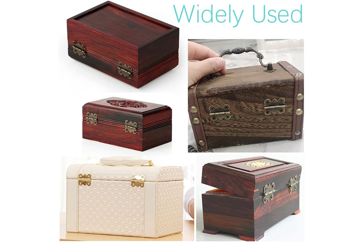 Decorative Small Metal Hinges for Boxes & Furniture – 30×27mm - Image 6
