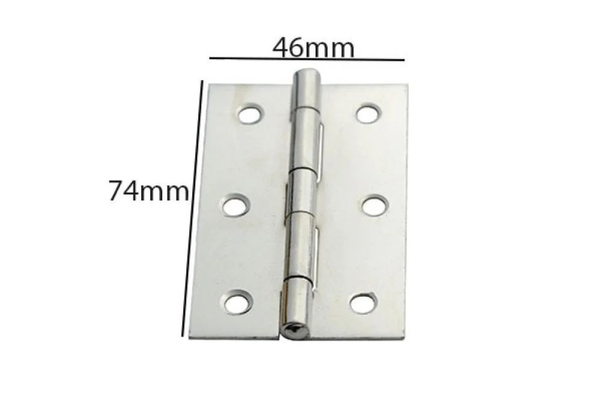 Durable Metal Hinges for Doors & Boxes – 74×46mm - Image 3