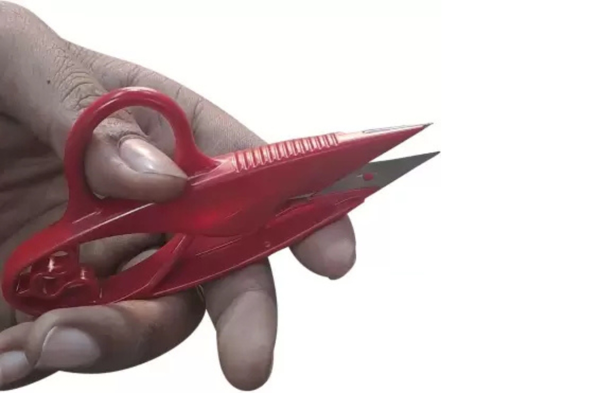 PIN Professional Tailor Scissors 8 Inch for Heavy Duty Cutting - Includes Thread Cutter - Image 6
