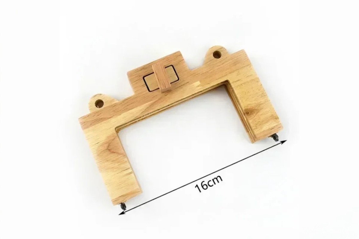 Rectangular Wooden Handle With Innovative Locking System