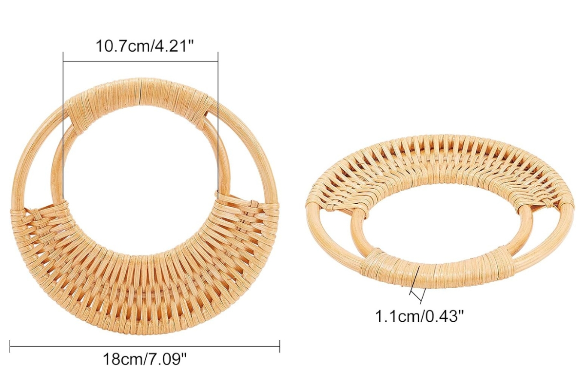 Round Bamboo Handles for Handbags and Craft Projects - Image 5