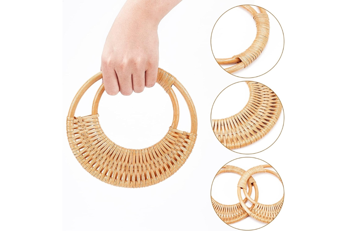 Round Bamboo Handles for Handbags and Craft Projects - Image 6