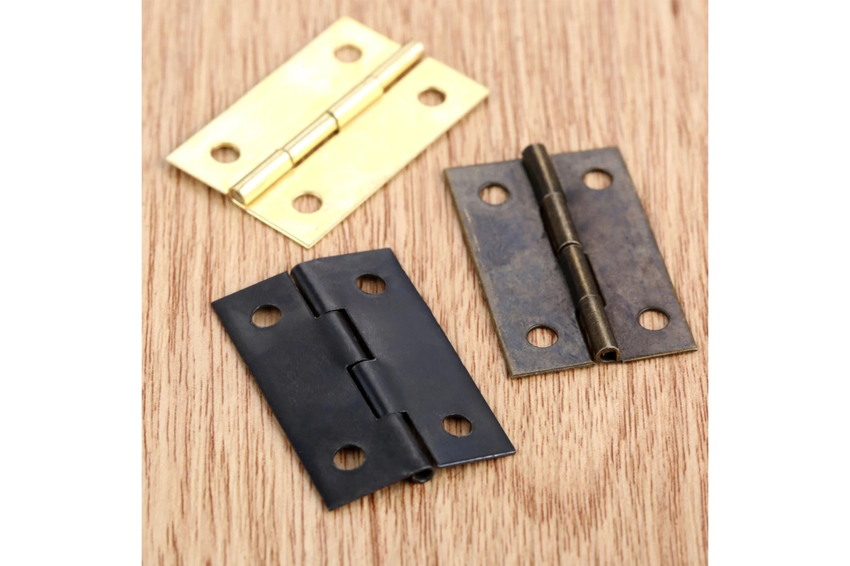 Small Metal Hinges for Furniture & Boxes – 35×21mm - Image 3