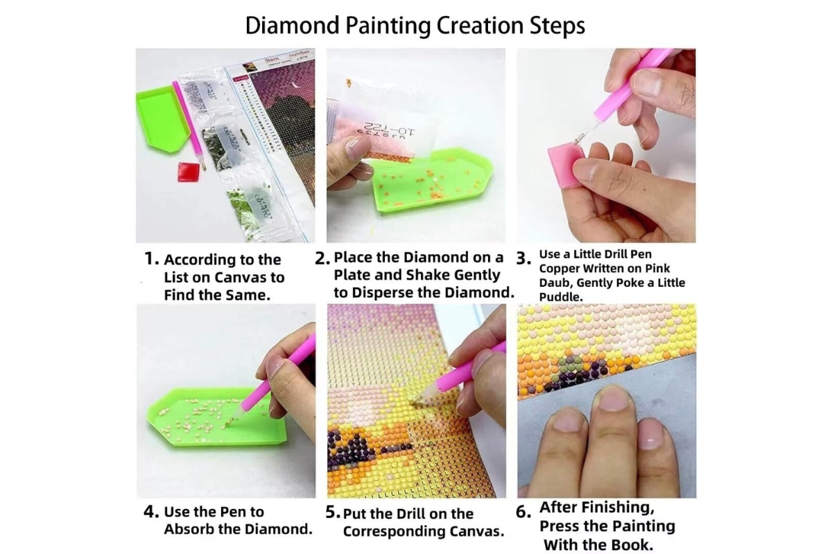 5D Diamond Painting Wall Art Kit – Full Set with Tools for Home Décor - Image 8
