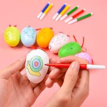 Kids DIY Colorable Plastic Egg– With Coloring Markers