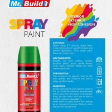 Mr. Build Acrylic Spray Paint – 400ml for Indoor & Outdoor Use