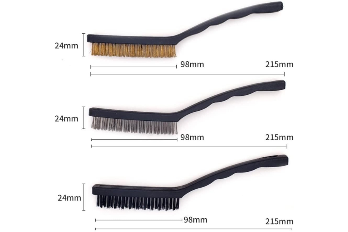 3-Piece Wire Brush Set for Handmade Crafts and Cleaning - Image 5