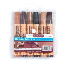 6-Color Furniture Repair Marker Set for Handmade Crafts