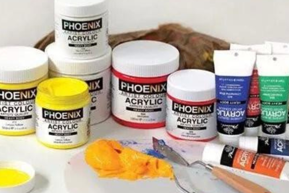 Phoenix Premium 500ml Acrylic Paint Set - Image 4