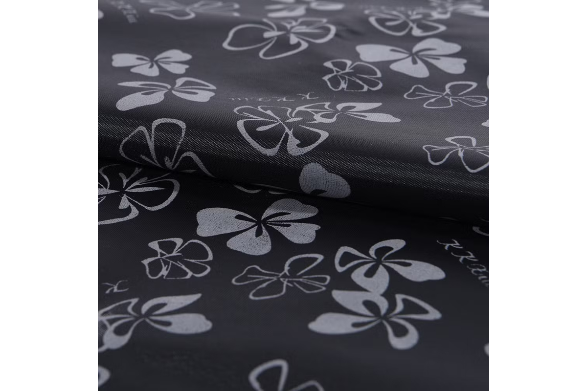 Premium Satin Bag Lining Fabric - 140cm Wide - Black, Brown & Havana - Image 3