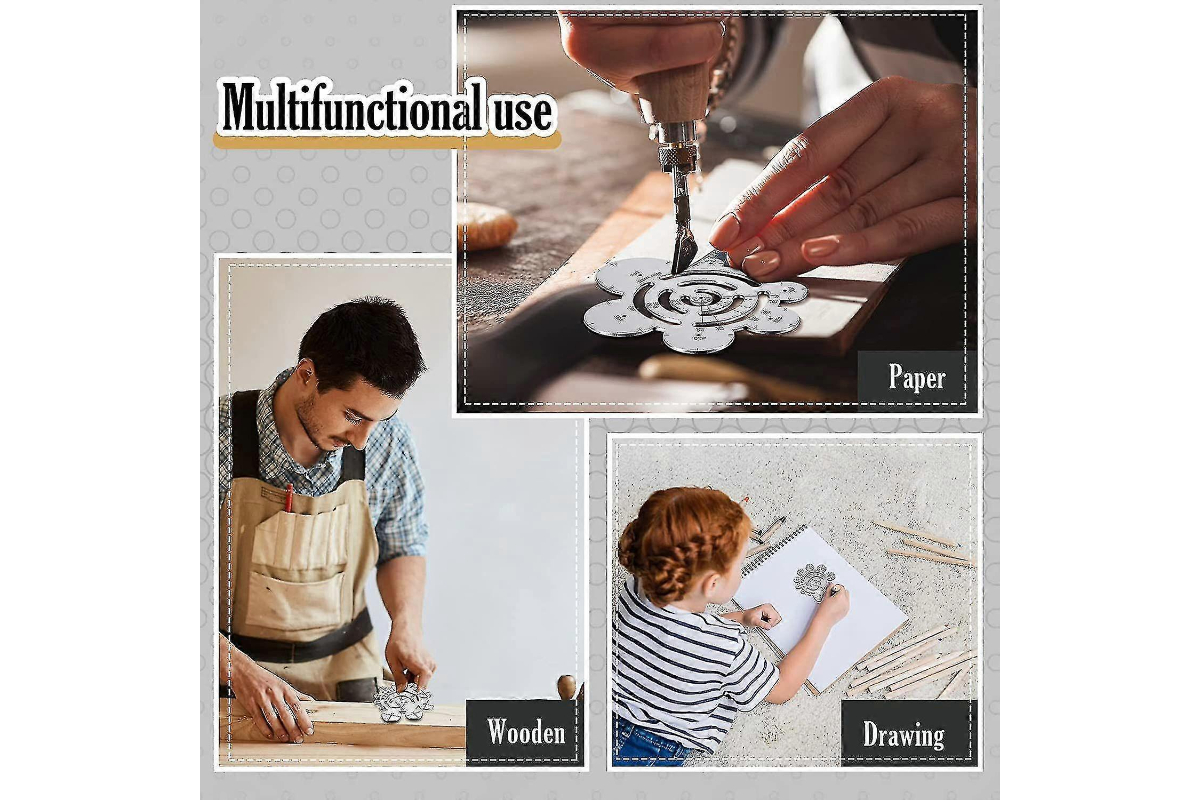 Precision Stainless Steel Measuring Rulers & Templates for Crafts & Arts - Image 8