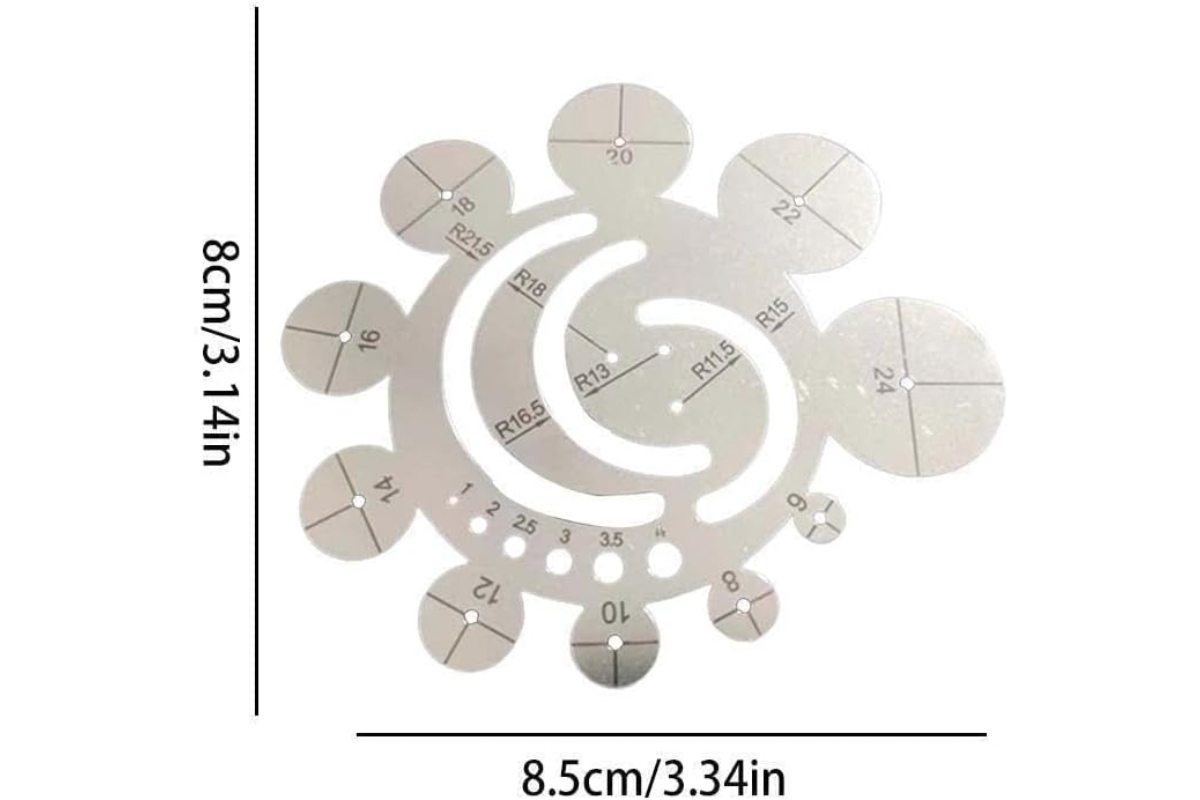 Precision Stainless Steel Measuring Rulers & Templates for Crafts & Arts - Image 7