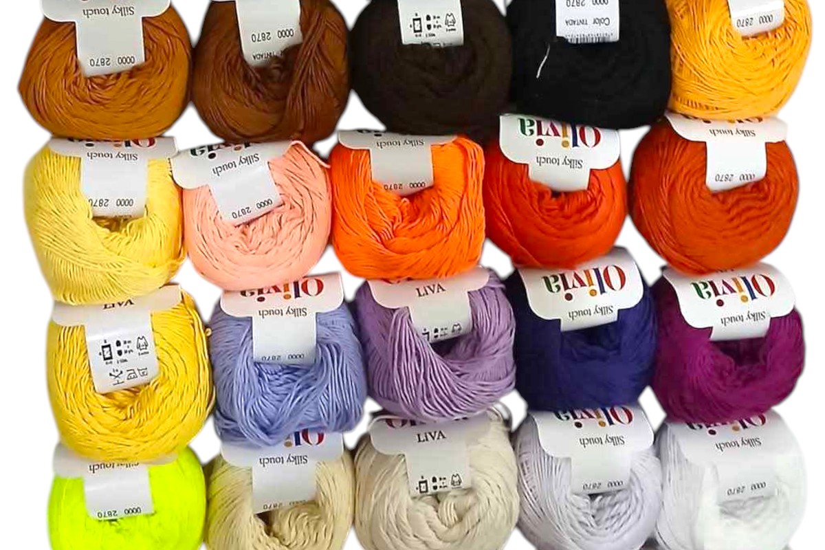 Olivia Cotton Yarn "Silky Touch" - 50g Skein