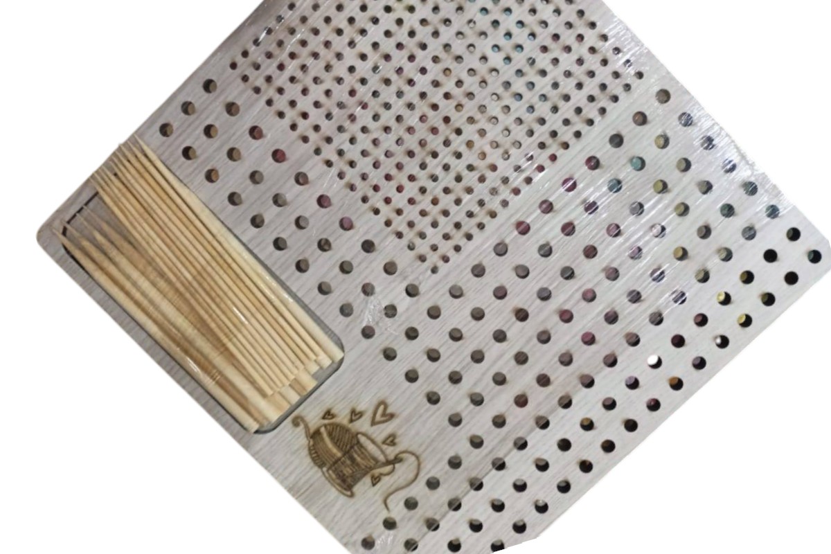 Professional Wooden Blocking Board for Crochet Granny Squares - Precision Shaping & Finishing