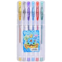 HAOYUE Glitter Gel Pen Set - 6 Assorted Colors