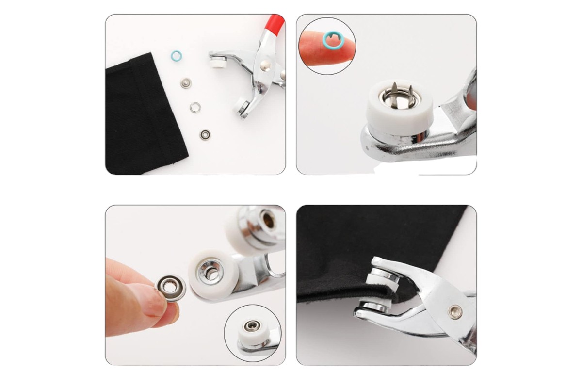 35PCS Silver Metal Prong Snap Buttons - 3/8 inch Hollow Snaps - Image 4