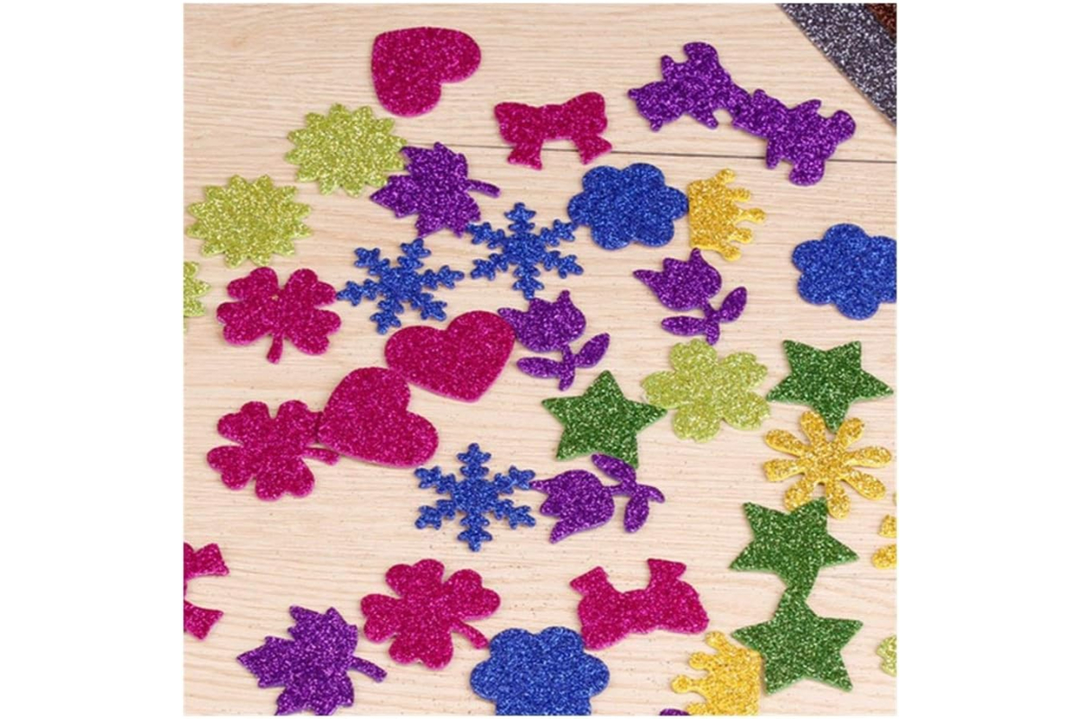 Ever Green Glitter EVA Foam Sheets - 10 Pcs, 20x30 cm - Assorted Colors for Crafts & DIY Projects - Image 5