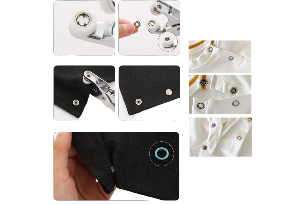 35PCS Silver Metal Prong Snap Buttons - 3/8 inch Hollow Snaps - Image 5