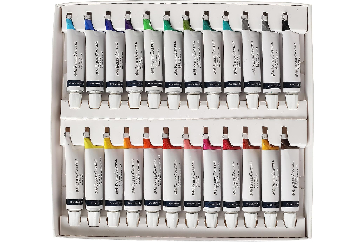 Faber-Castell Creative Studio Oil Colours Set - 24 High-Quality Paints for Professional Art - Image 3
