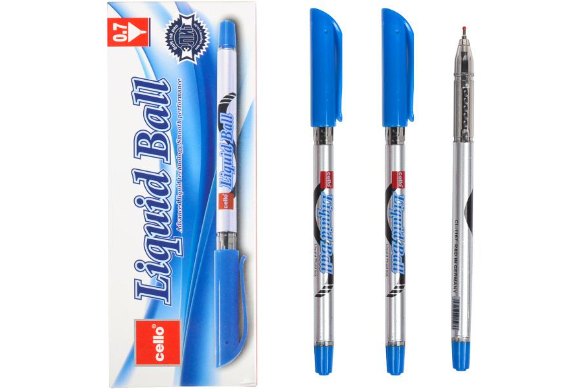 ROTO Liquid Ball Gel Pen - 0.7mm Tip, Blue Ink for Smooth Writing