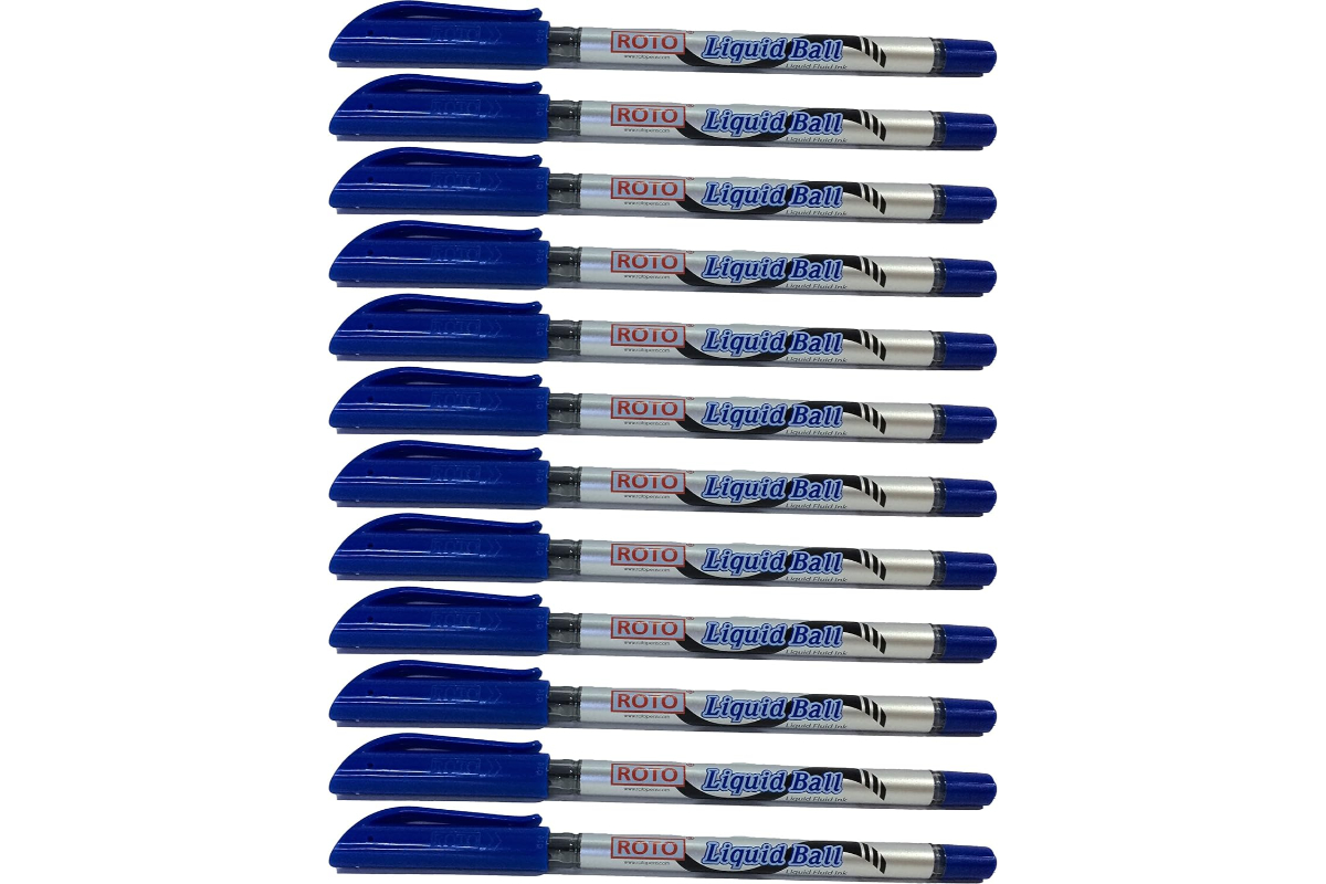 ROTO Liquid Ball Gel Pen - 0.7mm Tip, Blue Ink for Smooth Writing - Image 3