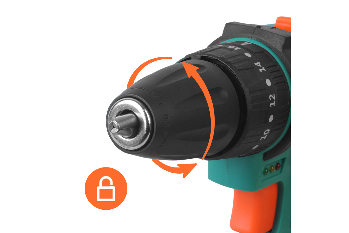 POWER ACTION 21V Cordless Drill Driver Kit - 2.0Ah Lithium-Ion Battery - Image 7