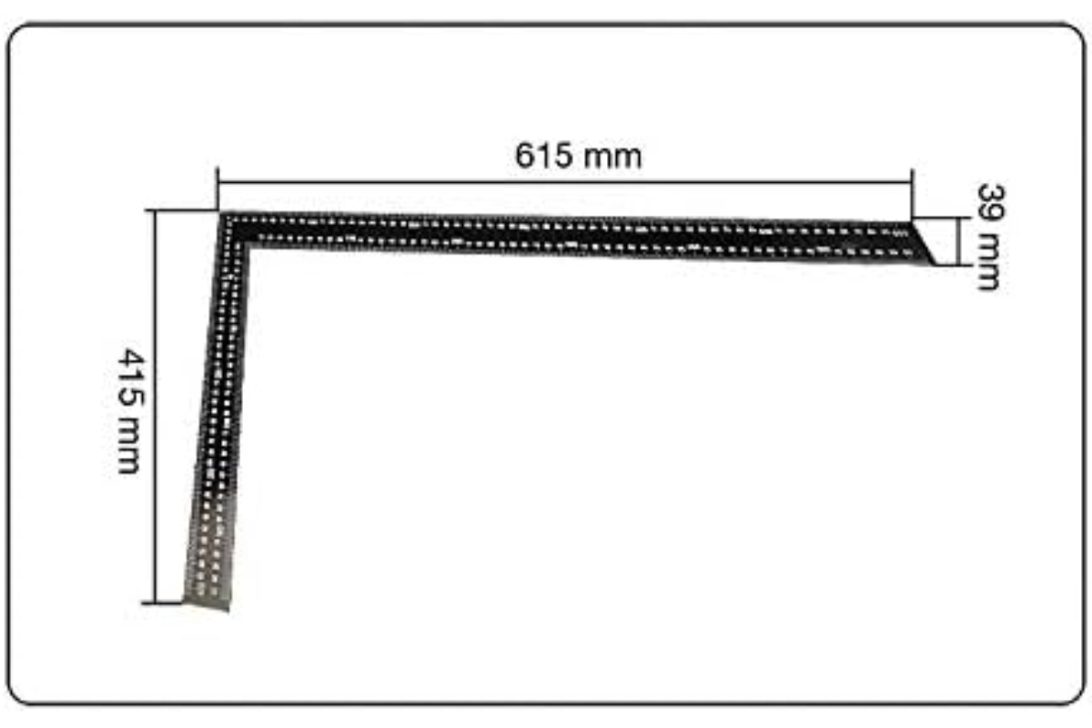 Professional Aluminum Framing Square L-Ruler 600 x 400 mm for Crafts and Woodworking - Image 8