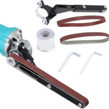 Angle Grinder Sanding Belt Adapter, Professional Polishing and Shaping Attachment, Compatible with 100 and 125 Models